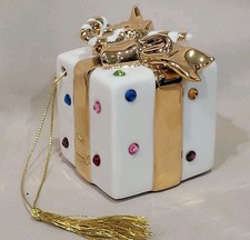 LENOX JEWELED GIFT -- the 2003 annual Jeweled Ornament  MINT BEAUTIFUL 😍  picture