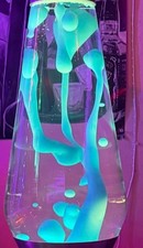 Mathmos Astro Turquoise Blue/Clear Lava Lamp (Bottle Only) Discontinued Colour picture