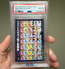 Bandai One Piece Visual Adventure Timetable Sticker Part 3 PSA 8 picture
