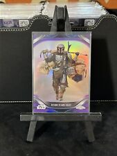 2021 Topps Star Wars The Mandalorian Purple Parallel #/75• Return To Mos Eisley picture