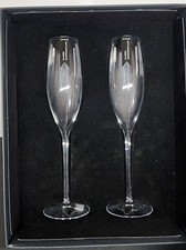 Waterford Fine Crystal Elegance Champagne Flutes New With Factory Box picture