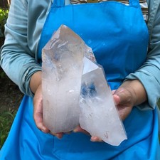 4.9 LB Natural Clear Quartz Cluster Crystal Cluster Mineral Specimen Heals 6328 picture