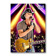 Tim McGraw Headliner Sketch Card Limited 02/30 Dr. Dunk Signed picture