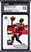 2005-06 SP AUTH #12 MICHAEL JORDAN CGC 10 GEM MINT picture