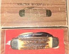 Taylor Cutlery Bicentennial Virginia Limited Edition Knife Stag Handle picture