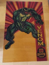 1994 Marvel Universe Cards Venom Jumbo Acetate Promo Card NM Suspended Animation picture