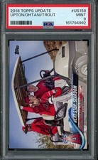 2018 Topps Update #US158 SHOHEI OHTANI UPTON TROUT PSA 9 Mint picture