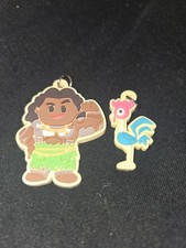 Cute rubber/PVC keychain pendants from Disney's animated film Moana. Lot Of 2. picture