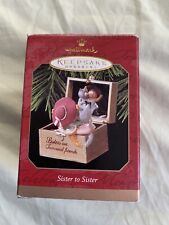 Hallmark Keepsake Christmas Ornament 1997 Sister to Sister Handcrafted  picture