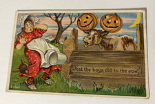 1900's Antique Halloween Classic Postcard - Standard Size picture