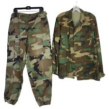 US Army Camouflage Pants and Shirt - Pants Size Medium Short - Shirt Size Medium picture