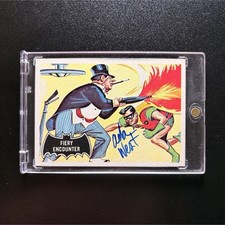 1966 Topps Batman Buy Back Adam West Auto 2001 Topps American Pie picture