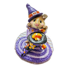 Wee Forest Folk Retired Artist OAK Purple Halloween Mouse picture