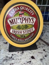 Murphy's Light Up Irish Stout Bar Top Beer Pump Front Bar  Works picture
