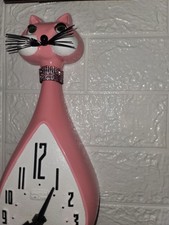 Rare 50s/60s Spartus Here Kitty Kitty June Cleaver's Kitty.  Fully Functional. picture