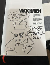 Watchmen Original Art Sketch Signed Dave Gibbons - Absolute Watchmen Rare Oop picture