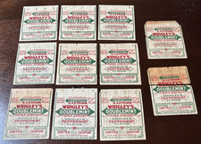 1920's Wrigley's Doublemint Gum Wrappers 9 + 2 Damaged - See Photos picture