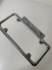 Vintage Pierce Dunlavy DETROIT Dealer License Plate Frame 50s 14