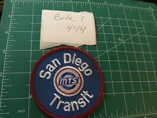 SAN DIEGO METROPOLITAIN TRANSIT SYSTEM MTS PATCH CREST CALIFORNIA SOUVENIR picture