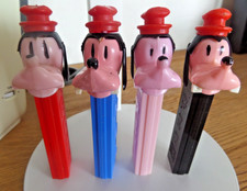 4 PEZ Vintage RARE European Lot Walt Disney Goofy NO FEET picture