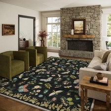 Washable Area Rug for Living Room: 8x10 Area Rugs Vintage Rugs Stain Resistan... picture
