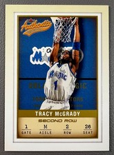 Tracy McGrady 2001-02 Fleer Authentix Basketball Second Row #64 Magic /200 picture
