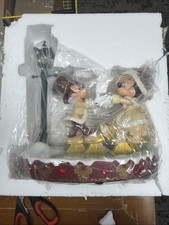 DISNEY PARKS MICKEY MINNIE VICTORIAN SKATE LIGHT UP FIGURINE NIB NEW picture