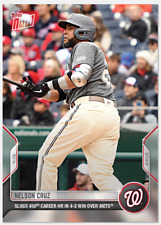 2022 MLB Topps NOW Nelson Cruz Card # 25 Washington Nationals picture