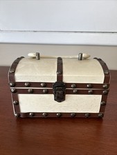 Vintage 1968 Royal London Treasure Chest Trinket Jewelry Box 8” picture