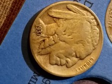 RARE 1937-D Three Legged Collectible Buffalo Nickel 5C picture