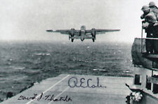 RE Cole and David Thatcher Autographed Signed 4x6 Photo WWII Doolittle Raiders picture