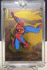 2022 Skybox Metal Spider-Man GOLD Parallel Limited Vintage POP HOT ๐ท๏ธ๐ธ๏ธ๐ฅ๐ฅ๐ฅ picture