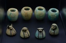 unique Rare sons of Horus canopic jars Antique Set of four stone made in egypt picture