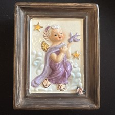 Vintage Napco Lucky Star Guardian Angel Scorpio Zodiac Wall Pocket Japan picture