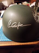 Toy Helmet Platoon Signed by Tom Berenger Charlie Sheen Kevin Dillon COA STB-42 picture