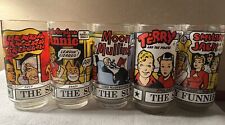 The Sunday Funnies drinking glasses 1976 picture