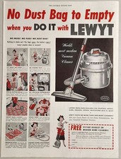 1950 Print Ad Lewyt Modern Vacuum Cleaners Made in Brooklyn,New York picture
