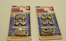 Vintage Prims #6250 Coin Snaps Fasteners Indian Head Nickel Themed 2 Packs Of 4 picture