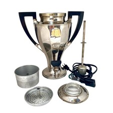 Vintage Hotpoint Coffee Percolator Antique Edison 114P17 Chrome Art Deco Urn picture