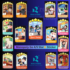 Monopoly GO 4/5 Star Sticker Card ⭐⭐⭐ FAST DELIVERY ⚡ (Read Description) picture