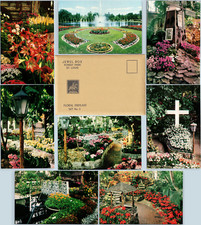 1960s Floral Display Postcard Set #2 Jewel Box Forest Park St Louis Missouri LOT picture