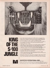 Macrotech S-100 Jungle Vintage 1984 Print Ad Computer RAM I/O Board picture