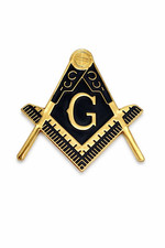 Freemason Car Emblem 3 Inch – Masonic Square and Compasses with “G” – Adhesive picture