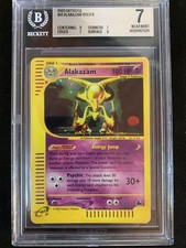 Pokemon TCG BGS 7 ALAKAZAM H1/H32 SKYRIDGE HOLO RARE - ENGLISH ENG picture