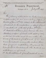 WILLIAM A. RICHARDSON - MANUSCRIPT DOCUMENT SIGNED 07/10/1873 picture