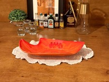 Vintage MCM Large Atomic Orange Ceramic Table Ashtray 1950s-1970s picture