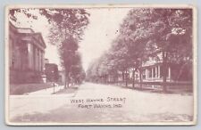 West Wayne Street Fort Wayne IN Indiana 1907 Antique Postcard picture