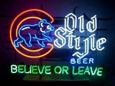 Chicago Cubs Believe Or Leave Old Style Beer 24