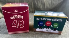 Texas Rangers Jacob deGrom Bobblehead + Golden Chick Dot Race Counter SGA Lot picture