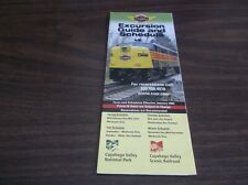 2005 CUYAHOGA VALLEY SCENIC RAILWAY TIMETABLE AND BROCHURE picture